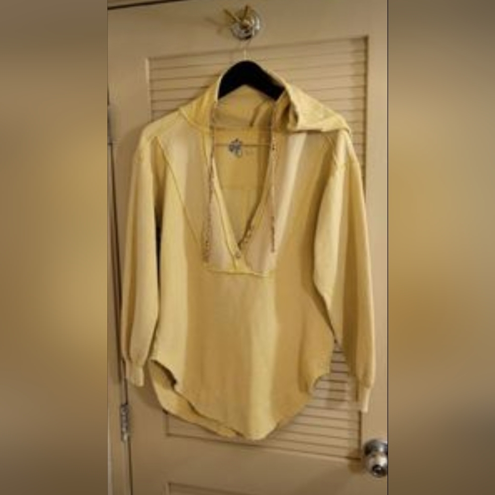 Pilcro Anthropologie Size x-small light mustard hoodie top